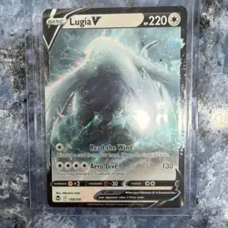 Pokemon Lugia V Silver Tempest Ultra Rare Full Art 138/195 Holo Card - Image 2