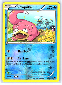 Slowpoke [Reverse Holo] 19/122 Breakpoint LP Pokemon Card - Image 1