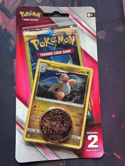 Pokemon 2 Mini Booster Packs + Dragonite Promo+Coin (Sun & Moon + Lost Thunder)B - Image 1