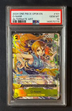 O-Nami (Alternate Art) OP06-101 Wings of the Captain Rare Alt Foil ENG - Image 1