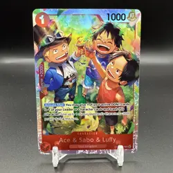Ace & Sabo & Luffy OP13-007 SR | Carrying on His Will | One Piece TCG English - Image 1