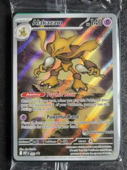 Alakazam 009 Pokemon Center Stamped Mega Evolution ETB Promo TCG Card Sealed - Image 3