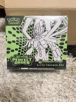 Pokemon TCG Mega Evolution POKEMON CENTER Perfect Order Elite Trainer Box ETB - Image 1
