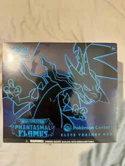 Pokemon TCG: Mega Evolution Phantasmal Flames Pokemon Center ETB (slight damage) - Image 1