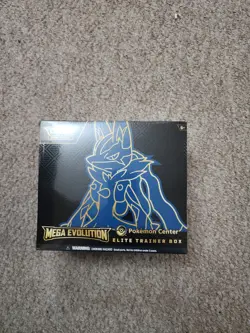 Pokemon TCG Mega Evolution Pokemon Center Mega Lucario ETB - Image 1