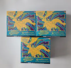 3X Pokemon TCG: Mega Evolution Ascended Heroes Pokemon Center ETB - Image 3