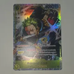 Bandai One Piece Card Game Roronoa Zoro Rush Character Holo 8000 Power - Image 3