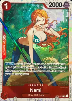 • Nami • OP01-016 SR Ultra Deck Three Captains Holo Foil One Piece TCG NM - Image 1