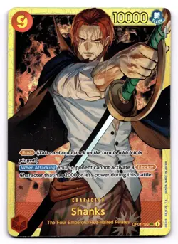 Shanks OP01-120 SEC One Piece CCG Premium Booster -The Best- NM - Image 1