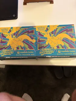 X2 Pokemon TCG: Mega Evolution-Ascended Heroes POKEMON CENTER ETB - in hand - Image 1