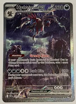 Pokemon TCG: White Flare Hydreigon ex SIR 169/086 English NM In-Hand! Ships NOW! - Image 1