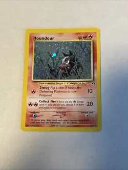 Pokemon TCG Houndour Neo Discovery Holo Rare Card 5/75 - Image 1