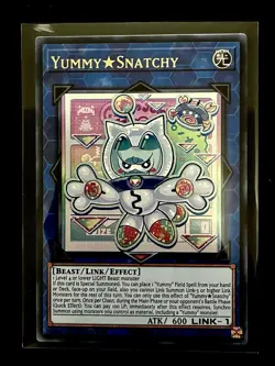 YummySnatchy Ultra Rare 1st Edition Mint Yu-Gi-Oh! Card [JUSH-EN022] - Image 1