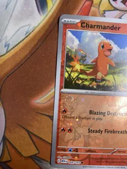 Charmander SWIRL x2 004/165 S&V Promo Pokemon 151 Reverse Holo Cosmos Promo - NM - Image 2