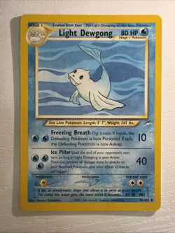 Pokemon - Light Dewgong - Neo Destiny 45/105 - Uncommon - LP - Image 1