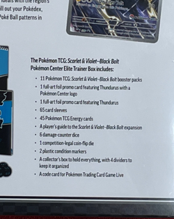 Pokemon TCG: Black Bolt Pokemon Center Exclusive ETB - Sealed - Image 5