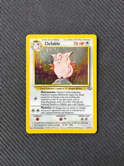 Pokemon TCG Clefable Jungle 1/64 Holo Unlimited Holo Rare - Image 1