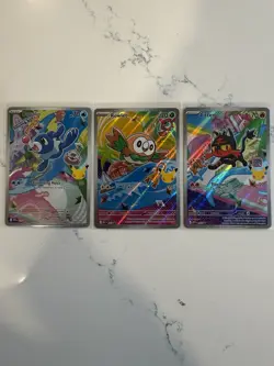 Pokemon 2026 First Partner Illustration Collection Series 1 Promos Set 43-45 NM - Image 1