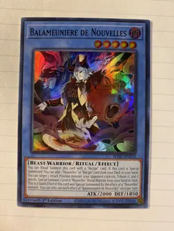 Yugioh! Balameuniere de Nouvelles - WISU-EN033 - Super Rare - 1st Edition Near M - Image 1