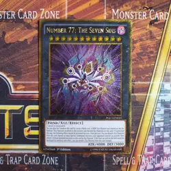 1x Number 77: The Seven Sins - Gold Secret Rare - PGL3-EN011 - 1st Ed - LP - Image 1