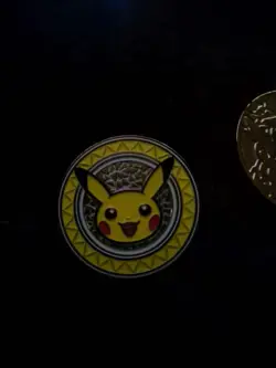 Pokemon Pikachu TCG Metal Coin Premium Trainer XY Collection Box 2017 - Image 1