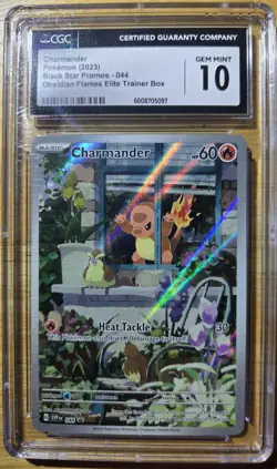 Pokemon CGC 10 Pristine Charmander Promo Holo 044 Sv: Scarlet & Violet 2023 Card - Image 1