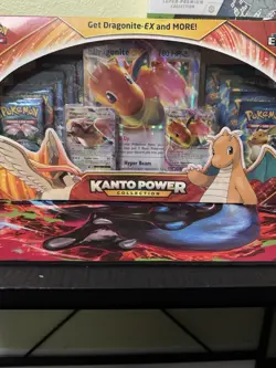 Pokemon Kanto Power Dragonite-EX Collection 10 Booster Packs, 2 Promo Cards - Image 1