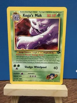 Pokemon TCG Koga’s Muk 26/132 Gym Challenge Rare WOTC Vintage Card - Image 1