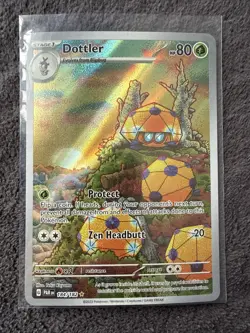 Dottler 184/182 Paradox Rift Illustration Rare Pokemon Card NM Condition - Image 1