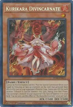 Kurikara Divincarnate - 1st Edition Power of the Elements NM YuGiOh - Image 1