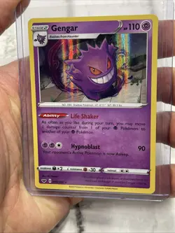 Gengar 085/202 SWSH Base Set Holo Pokemon Card NM Near Mint Pokemon TCG Nintendo - Image 1