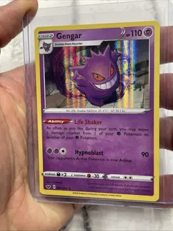 Gengar 085/202 SWSH Base Set Holo Pokemon Card NM Near Mint Pokemon TCG Nintendo - Image 2