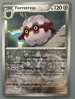 Forretress & Pineco Pokemon TCG Lot 6 Basic Common Regular and Foil Cards - Image 2