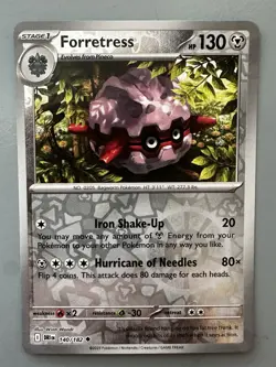 Forretress & Pineco Pokemon TCG Lot 6 Basic Common Regular and Foil Cards - Image 3