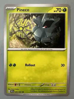 Forretress & Pineco Pokemon TCG Lot 6 Basic Common Regular and Foil Cards - Image 5