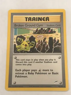 Pokemon Card Broken Ground Gym Rare Neo Destiny 092/105 - Image 1