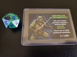 Sirius Ninja Turtles Leonardo Spindown D20 Legendary Limited Edition - TMNT MTG - Image 1