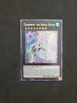 Teardrop the Rikka Queen 1st Ed. Secret Slayer Yu-Gi-Oh! Mint Save EN022 Deal - Image 1