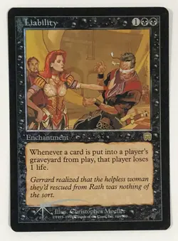 MTG LIABILITY (FOIL) Mercadian Masques (OldManMTG 001-700) - Image 1
