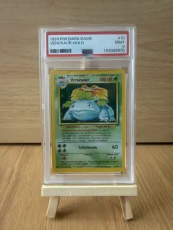 PSA 9 - Pokemon Venusaur Base Set Unlimited 1999 Holo Holographic 15/102 - Image 1