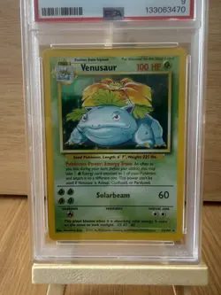 PSA 9 - Pokemon Venusaur Base Set Unlimited 1999 Holo Holographic 15/102 - Image 2