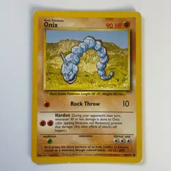 Onix 56/102 Base Set Unlimited Common Pokemon Moderate Play+ - Image 3