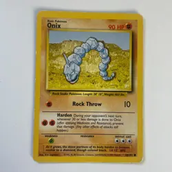 Onix 56/102 Base Set Unlimited Common Pokemon Moderate Play+ - Image 3