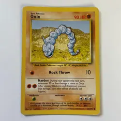 Onix 56/102 Base Set Unlimited Common Pokemon Moderate Play+ - Image 3