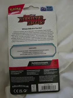 Pokemon TCG Destined Rivals Single Pack Blister Zarude & Evee Sealed - Image 3