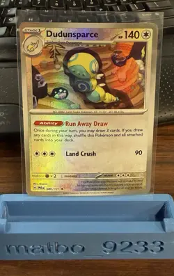 Pokemon Dudunsparce (Master Ball Pattern) 080/131 Sv: Prismatic Evolutions Holo - Image 1