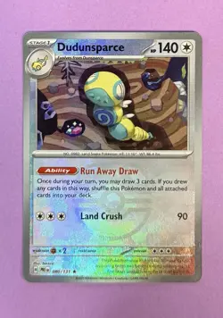 Pokemon Dudunsparce (Master Ball Pattern) 080/131 Sv: Prismatic Evolutions Holo - Image 3