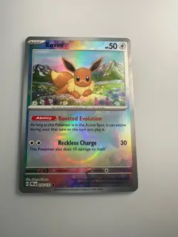 Pokemon Eevee TCG Poke Ball Pattern, 074/131, Sv: Prismatic Evolutions Holo - Image 1