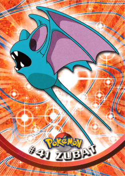 Zubat 41 Pokemon Topps Series 1 - NM - Image 1