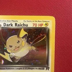 Pokemon Vintage Holo Secret-rare Dark Raichu 83/82 Team Rocket Wotc 2000 - Image 3